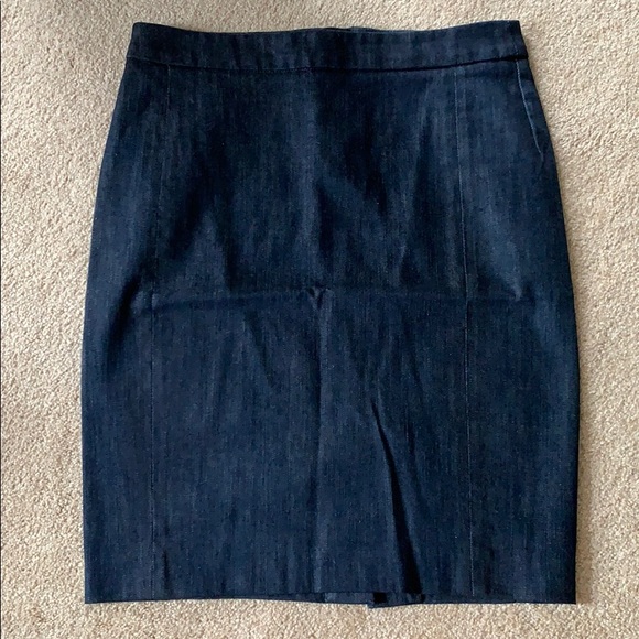 J. Crew Dresses & Skirts - J.Crew dark denim pencil skirt